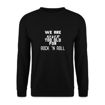 ROCK ET ROLL - Sweat-shirt Unisexe - noir - Devant - Alina (178cm) & Michal (187cm)