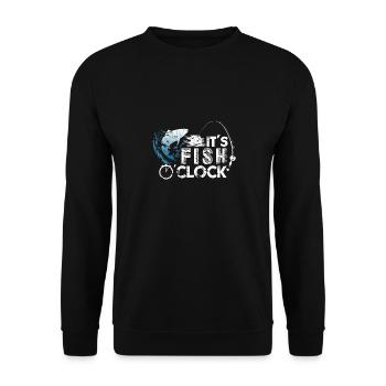 Cadeau de pêche au poisson - Sweat-shirt Unisexe - noir - Devant - Alina (178cm) & Michal (187cm)