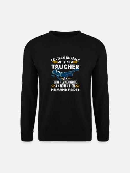 Taucher Tauchen - Unisex Pullover - Schwarz