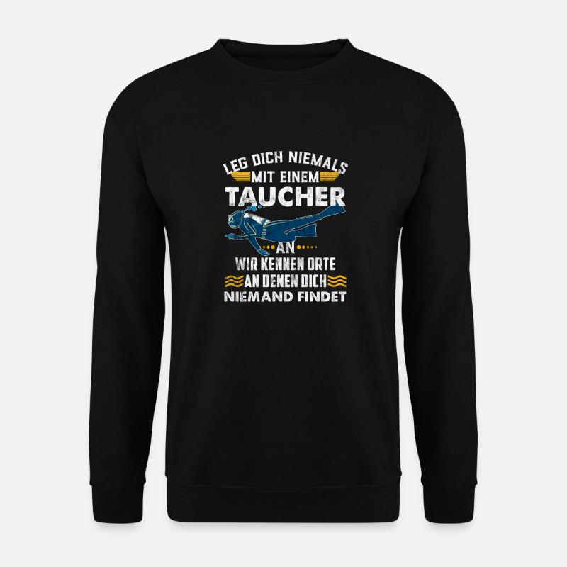Diver diving - Unisex Sweatshirt - black