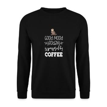 Hibou - Uhu - Kauz - Café - Sweat-shirt Unisexe - noir - Devant - Alina (178cm) & Michal (187cm)