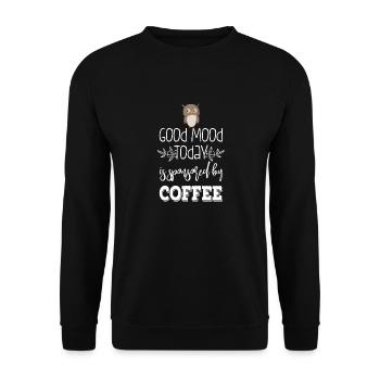 Kaffeeeule - Unisex Pullover - Schwarz - Vorne - Alina (178cm) & Michal (187cm)