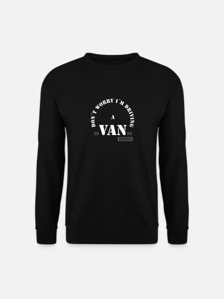 Camper Van Spruch - Unisex Sweatshirt - black