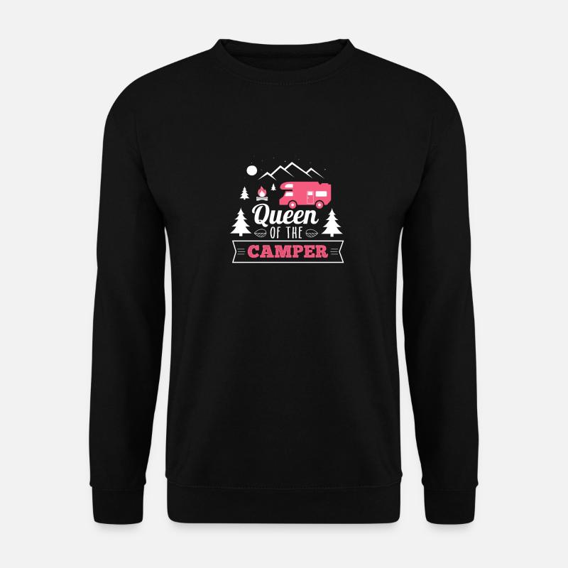 Reine du campeur - Sweat-shirt Unisexe - noir