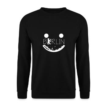 Bear of Berlin - Unisex Sweatshirt - black - Front - Alina (178cm) & Michal (187cm)
