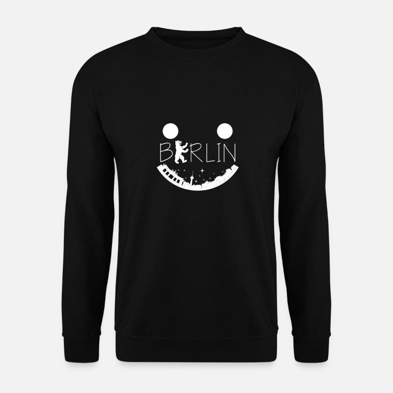 Ours de Berlin - Sweat-shirt Unisexe - noir