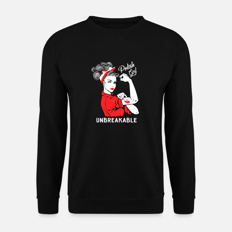 Polish Girl Unbreakable - Unisex Sweatshirt - black