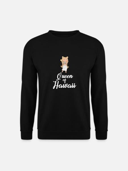 Hawaii Blumenmädchen - Unisex Pullover - Schwarz