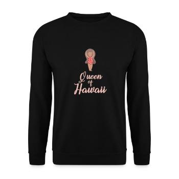 Hawaii - Unisex Sweatshirt - black - Front - Alina (178cm) & Michal (187cm)