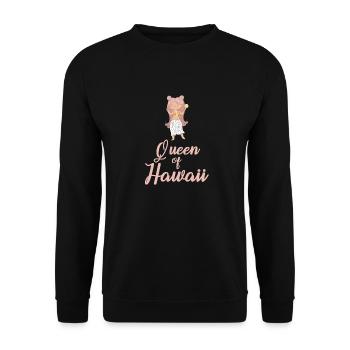 Hawaii Holidays - Unisex Sweatshirt - black - Front - Alina (178cm) & Michal (187cm)