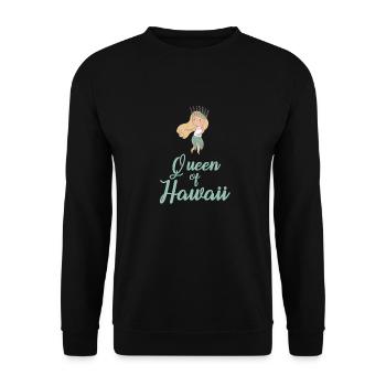 Hawaii Girls - Unisex Sweatshirt - black - Front - Alina (178cm) & Michal (187cm)