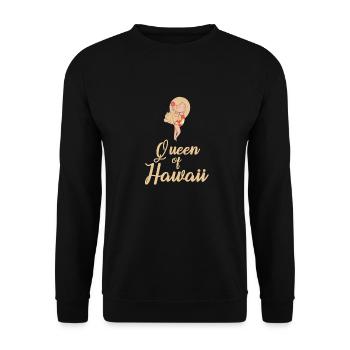 Hawaii - Unisex Sweatshirt - black - Front - Alina (178cm) & Michal (187cm)
