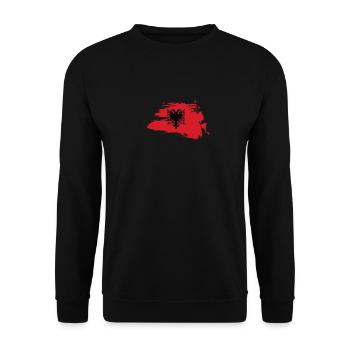 Albanischer Adler Geschenk Albaner T-Shirt Mann - Unisex Pullover - Schwarz - Vorne - Alina (178cm) & Michal (187cm)