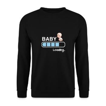 Bébé chargement - Sweat-shirt Unisexe - noir - Devant - Alina (178cm) & Michal (187cm)