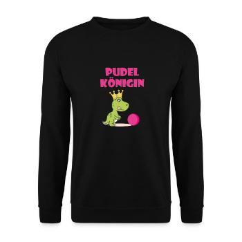 Poodle Queen Poodle Queen Cones T-Shirt - Unisex Sweatshirt - black - Front - Alina (178cm) & Michal (187cm)