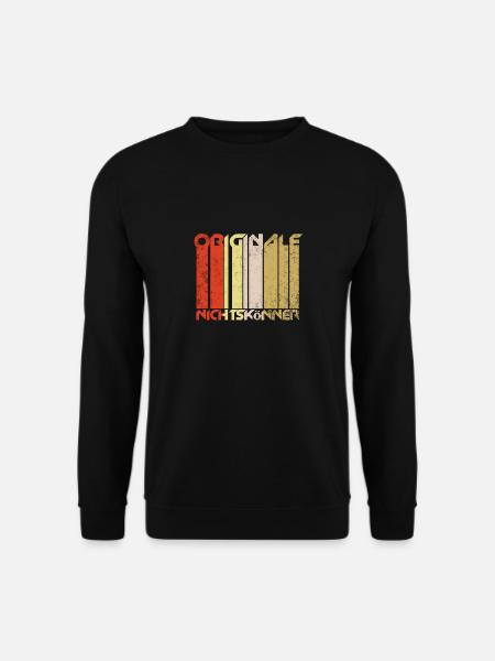 ORIGINAL NOTHING - Funny saying with motive - Unisex Sweatshirt - black