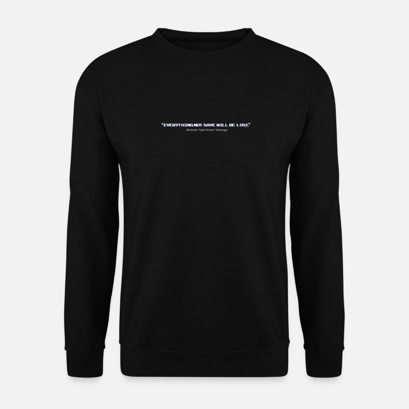 Retro Bildschirm Nachricht - Unisex Pullover - Schwarz