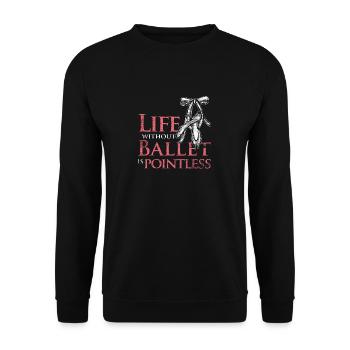 ballet - Sweat-shirt Unisexe - noir - Devant - Alina (178cm) & Michal (187cm)