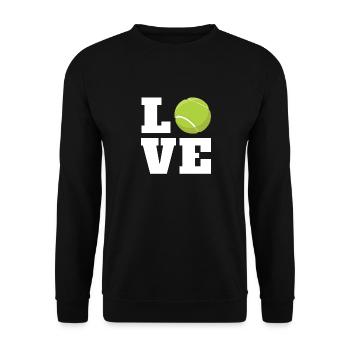 Tennis tennis de tennis tennis de tennis cadeau - Sweat-shirt Unisexe - noir - Devant - Alina (178cm) & Michal (187cm)