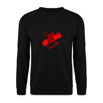 Skater - Unisex Pullover - Schwarz - Vorne - Alina (178cm) & Michal (187cm)