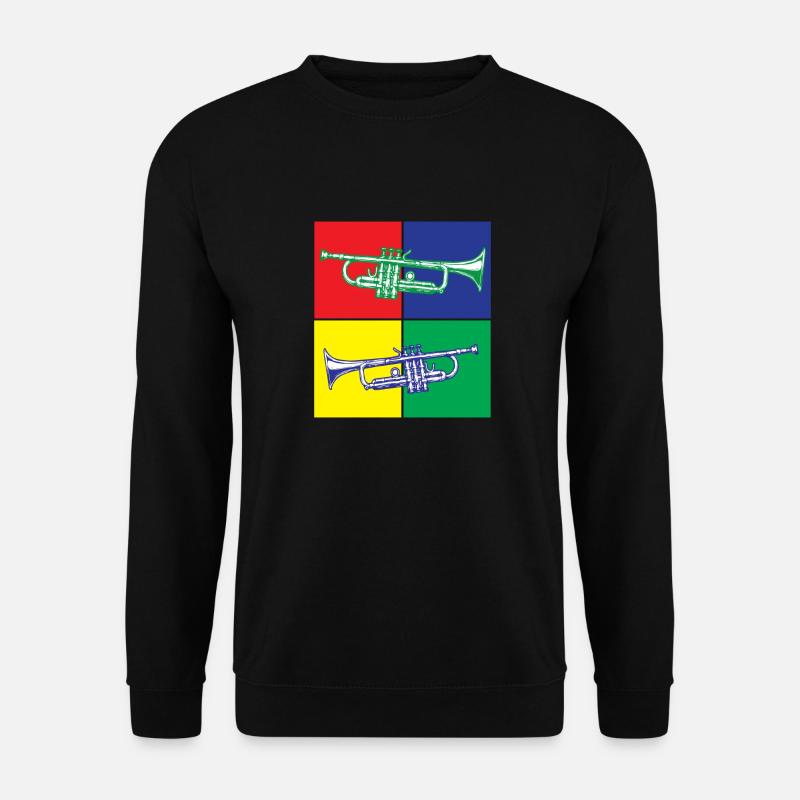 Pop Art Trumpet - Unisex Sweatshirt - black
