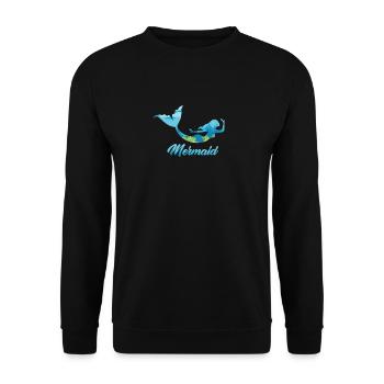 Sirène sirène sirène conte de fées - Sweat-shirt Unisexe - noir - Devant - Alina (178cm) & Michal (187cm)
