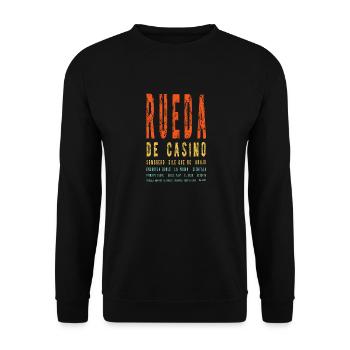 Salsa Rueda Latino Tanz T-Shirt - Unisex Pullover - Schwarz - Vorne - Alina (178cm) & Michal (187cm)