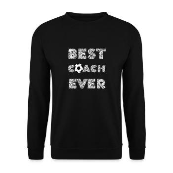 Best Couch Ever Soccer Coach Club Gifts - Unisex Sweatshirt - black - Front - Alina (178cm) & Michal (187cm)