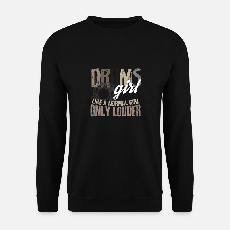 Drummer Girl - Unisex Pullover - Schwarz