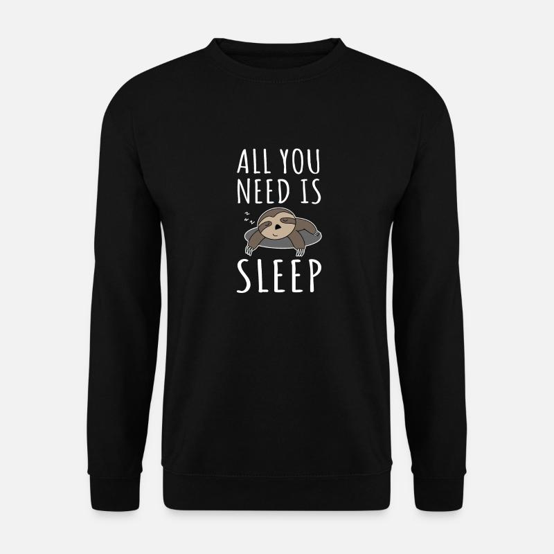 sloth - Unisex Sweatshirt - black