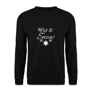 winter - Unisex Sweatshirt - black - Front - Alina (178cm) & Michal (187cm)