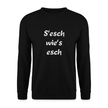 C’est comme ça - Sweat-shirt Unisexe - noir - Devant - Alina (178cm) & Michal (187cm)