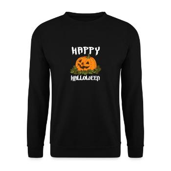 Joyeux halloween - Sweat-shirt Unisexe - noir - Devant - Alina (178cm) & Michal (187cm)