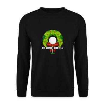 Cadeau de Noël pour golfeur - Sweat-shirt Unisexe - noir - Devant - Alina (178cm) & Michal (187cm)