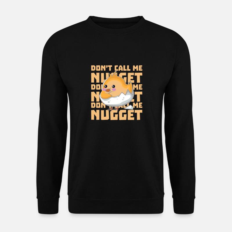 Küken ist kein Nugget - Unisex Pullover - Schwarz