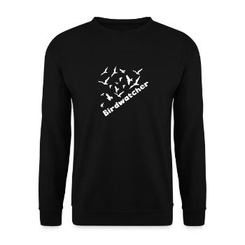 Birdwatcher ornithologist ornithologist gift idea - Unisex Sweatshirt - black - Front - Alina (178cm) & Michal (187cm)