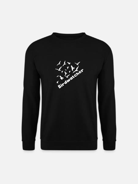 Birdwatcher Vogelkunde Ornithologe Geschenk Idee - Unisex Pullover - Schwarz