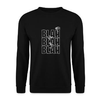 Blah Blah Blah - Sweat-shirt Unisexe - noir - Devant - Alina (178cm) & Michal (187cm)