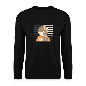 Letzter Tag in Freiheit! - Unisex Pullover - Schwarz - Vorne - Alina (178cm) & Michal (187cm)