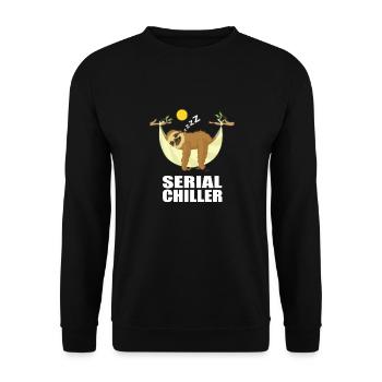 Cadeau de série de refroidisseur de série de paresseux - Sweat-shirt Unisexe - noir - Devant - Alina (178cm) & Michal (187cm)