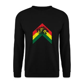Lion - Sweat-shirt Unisexe - noir - Devant - Alina (178cm) & Michal (187cm)