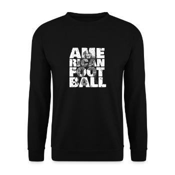 Cadeau de football américain - Sweat-shirt Unisexe - noir - Devant - Alina (178cm) & Michal (187cm)
