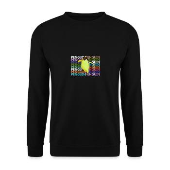 manchot - Sweat-shirt Unisexe - noir - Devant - Alina (178cm) & Michal (187cm)