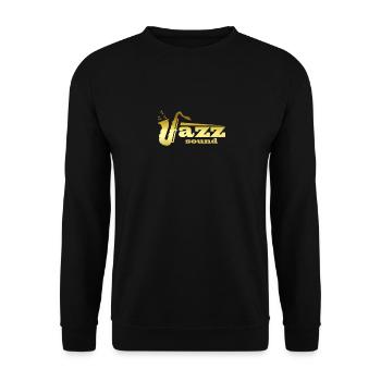Son jazz - Sweat-shirt Unisexe - noir - Devant - Alina (178cm) & Michal (187cm)