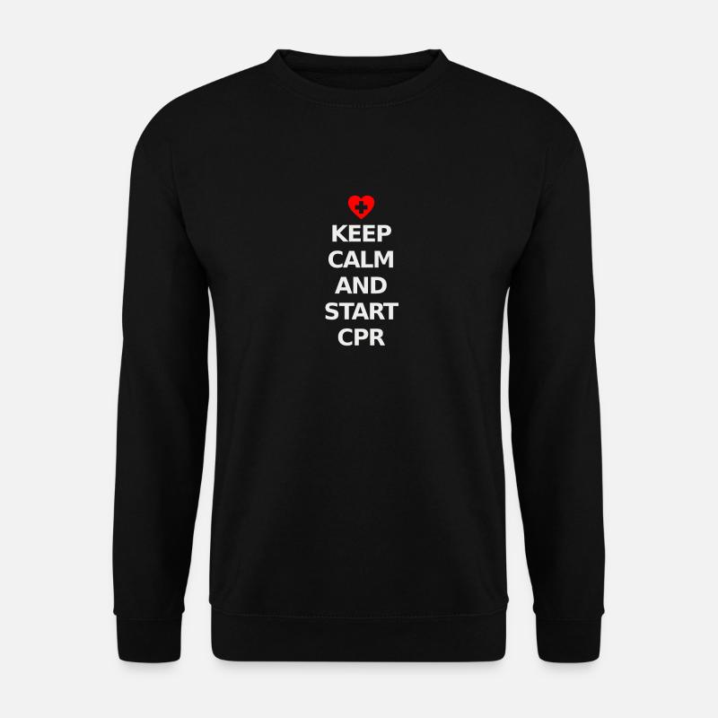 CPR first aid for nurses gift idea - Unisex Sweatshirt - black