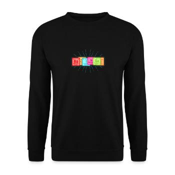BaZNGA! Periodic Table Big Bang Theory - Unisex Sweatshirt - black - Front - Alina (178cm) & Michal (187cm)