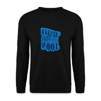 Cool dans la piscine - Sweat-shirt Unisexe - noir - Devant - Alina (178cm) & Michal (187cm)