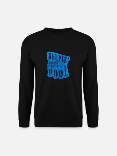 Cool im Pool - Unisex Pullover - Schwarz