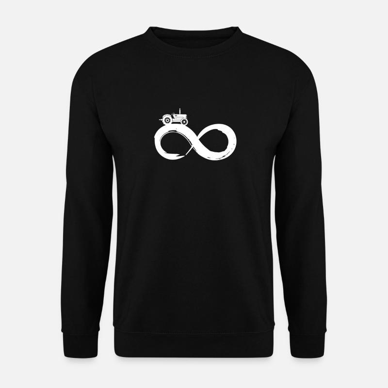 Infinity Traktor Für immer Traktor-Fan - Unisex Pullover - Schwarz
