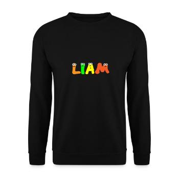 Liam - Unisex Sweatshirt - black - Front - Alina (178cm) & Michal (187cm)